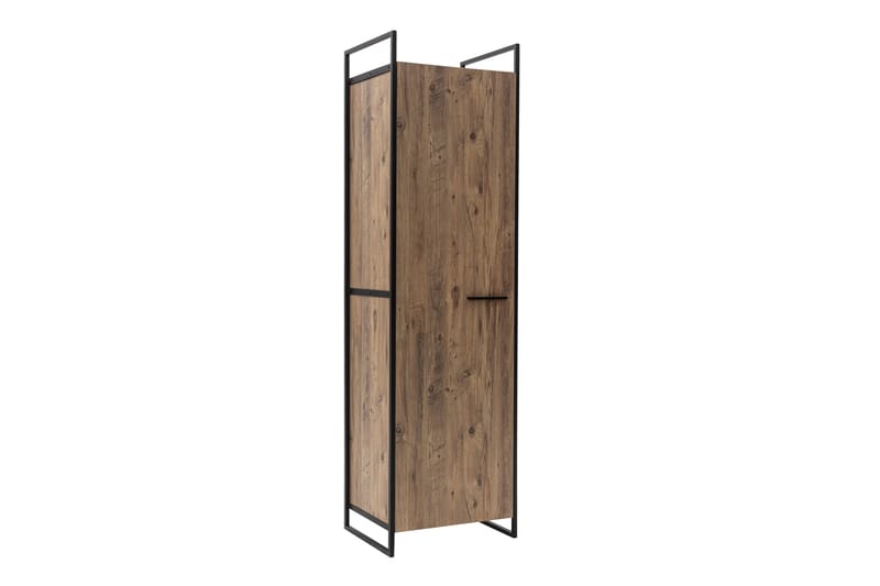 Collinner garderobeskap 52x64 med speil 4 skap - Natur - Oppbevaring - Klesoppbevaring - Garderober & garderobesystem