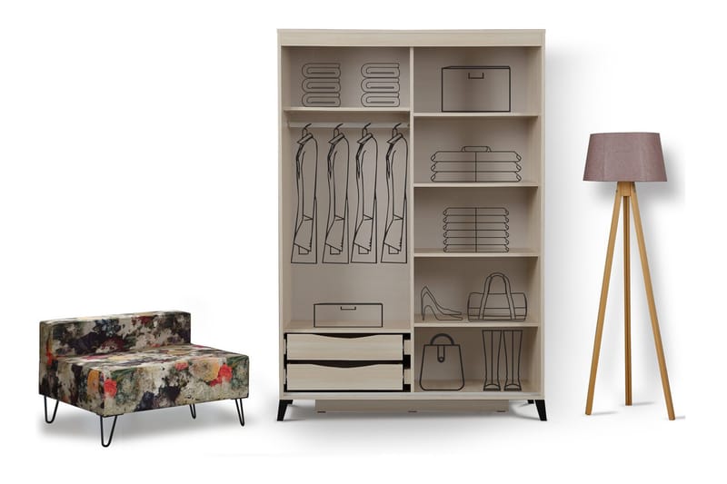 Comfortale Garderobe 130 - Oppbevaring - Klesoppbevaring - Garderober & garderobesystem