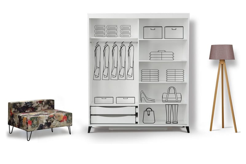 Comfortale Garderobe 150 - Oppbevaring - Klesoppbevaring - Garderober & garderobesystem