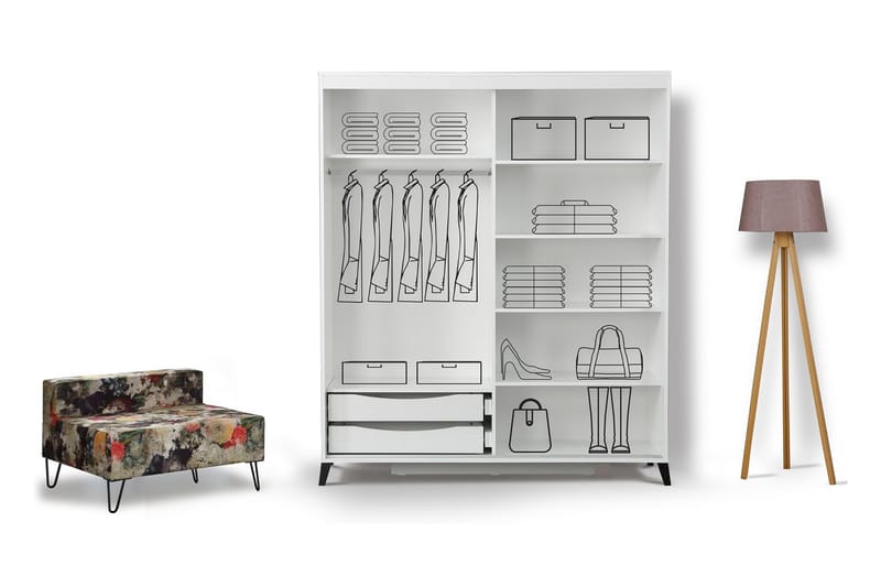 Comfortale Garderobe 180 - Oppbevaring - Klesoppbevaring - Garderober & garderobesystem