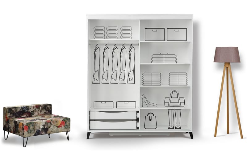 Comfortale Garderobe 190 - Oppbevaring - Klesoppbevaring - Garderober & garderobesystem