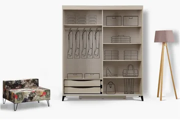 Comfortale Garderobe 190 - Oppbevaring - Klesoppbevaring - Garderober & garderobesystem