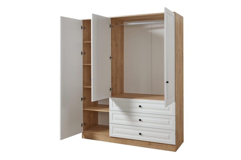 Comfortale Garderobe 52x150 cm - Svart/Mørkfarget tre - Oppbevaring - Klesoppbevaring - Garderober & garderobesystem