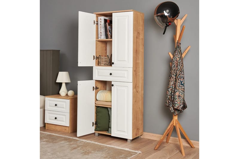 Comfortale Garderobe 60x175 cm - Svart/Mørkfarget tre - Oppbevaring - Klesoppbevaring - Garderober & garderobesystem