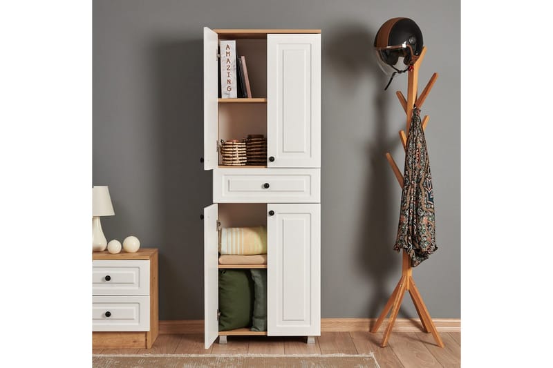 Comfortale Garderobe 60x175 cm - Svart/Mørkfarget tre - Oppbevaring - Klesoppbevaring - Garderober & garderobesystem