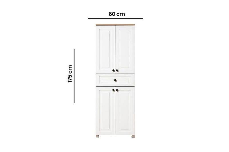 Comfortale Garderobe 60x175 cm - Svart/Mørkfarget tre - Oppbevaring - Klesoppbevaring - Garderober & garderobesystem