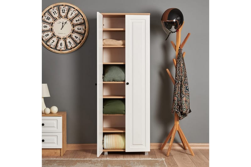 Comfortale Garderobe 60x175 cm - Svart/Mørkfarget tre - Oppbevaring - Klesoppbevaring - Garderober & garderobesystem