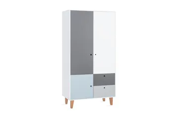 Concept Garderobe Hvit / Mørkegrå / Blå - VOX - Oppbevaring - Klesoppbevaring - Garderober & garderobesystem - Garderobeskap & klesskap