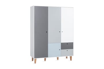 Concept Garderobe Hvit / Mørkegrå / Blå - VOX - Oppbevaring - Klesoppbevaring - Garderober & garderobesystem - Garderobeskap & klesskap