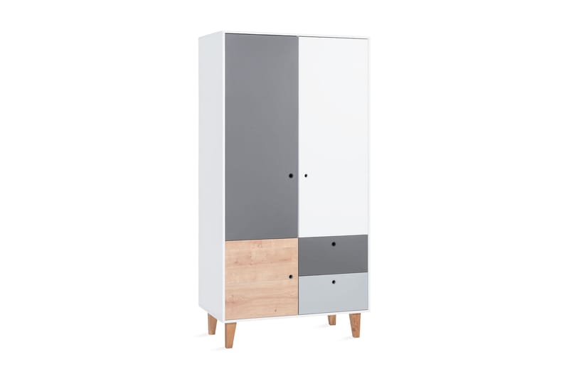 Concept Garderobe Hvit / Mørkegrå / Natur - VOX - Oppbevaring - Klesoppbevaring - Garderober & garderobesystem - Garderobeskap & klesskap