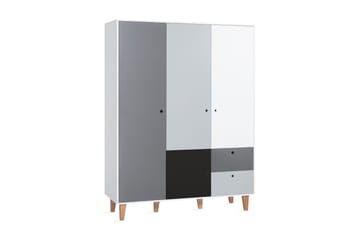 Concept Garderobe Hvit / Mørkegrå / Svart - VOX - Oppbevaring - Klesoppbevaring - Garderober & garderobesystem - Garderobeskap & klesskap