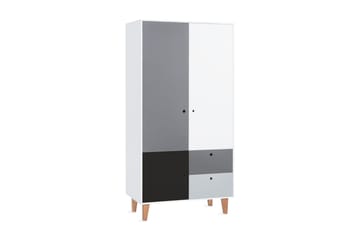 Concept Garderobe Hvit / Mørkegrå / Svart - VOX - Oppbevaring - Klesoppbevaring - Garderober & garderobesystem - Garderobeskap & klesskap