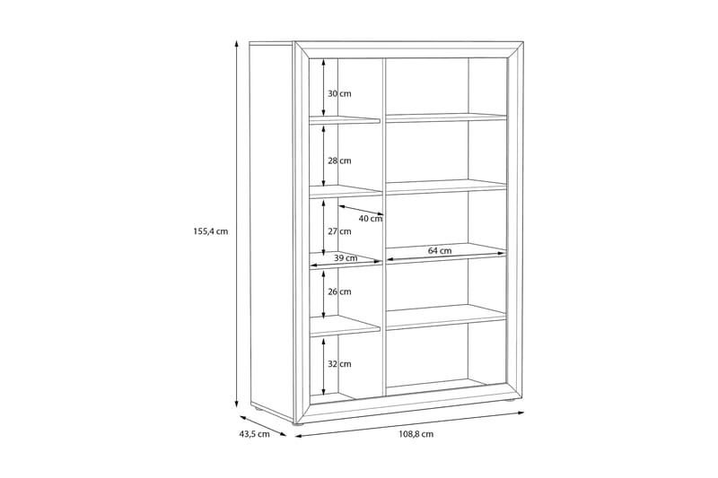 Corlius Garderobe 42x109 cm - Beige/Brun - Oppbevaring - Klesoppbevaring - Garderober & garderobesystem