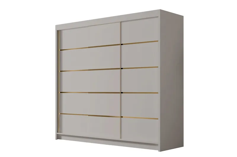 Dianna Garderobe 200x215 cm - Beige - Oppbevaring - Klesoppbevaring - Garderober & garderobesystem