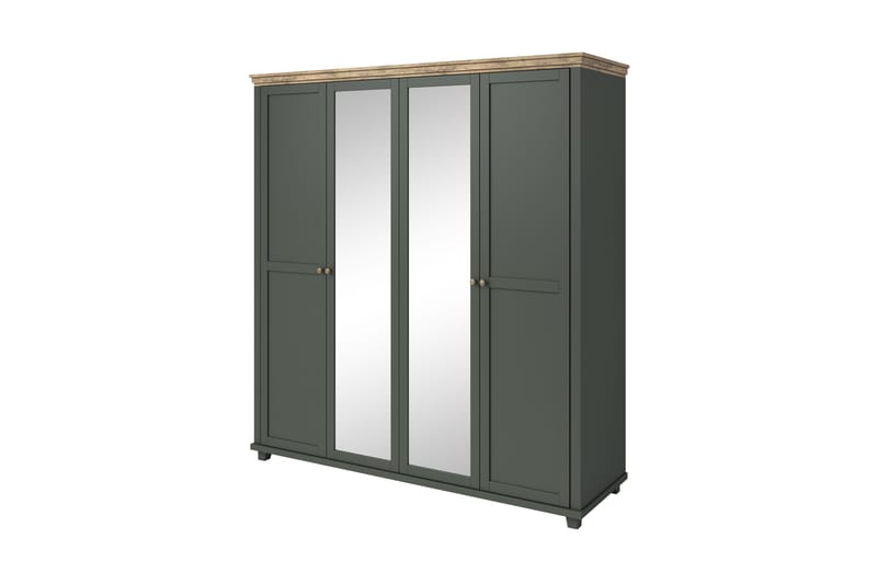 Doade Garderobe 62x108 cm - Grønn|Natur - Oppbevaring - Klesoppbevaring - Garderober & garderobesystem