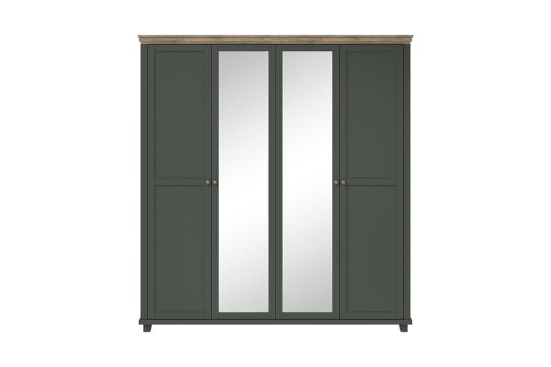 Doade Garderobe 62x108 cm - Grønn|Natur - Oppbevaring - Klesoppbevaring - Garderober & garderobesystem