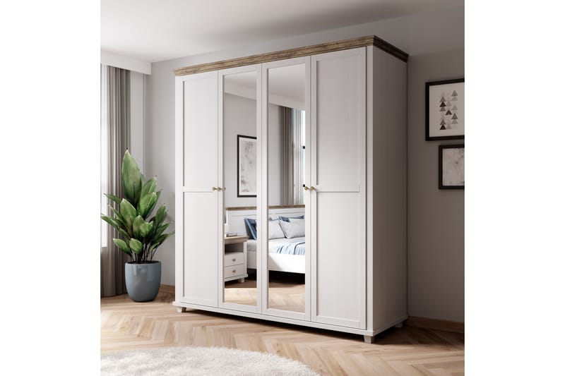 Doade Garderobe 62x154 cm - Askegrå|Natur - Oppbevaring - Klesoppbevaring - Garderober & garderobesystem