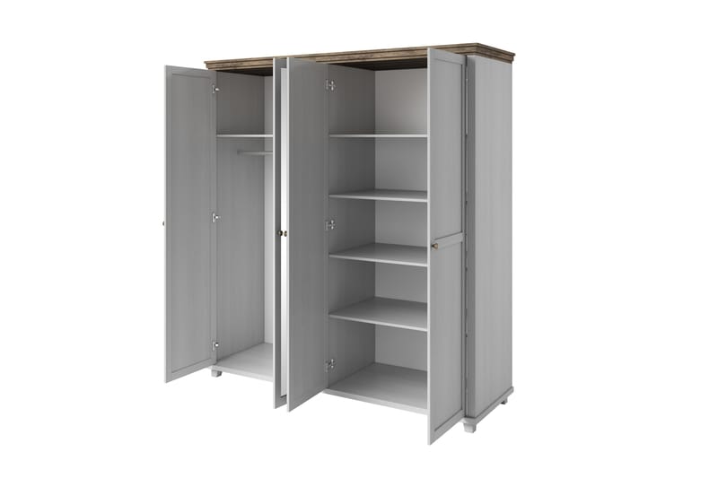 Doade Garderobe 62x154 cm - Askegrå|Natur - Oppbevaring - Klesoppbevaring - Garderober & garderobesystem