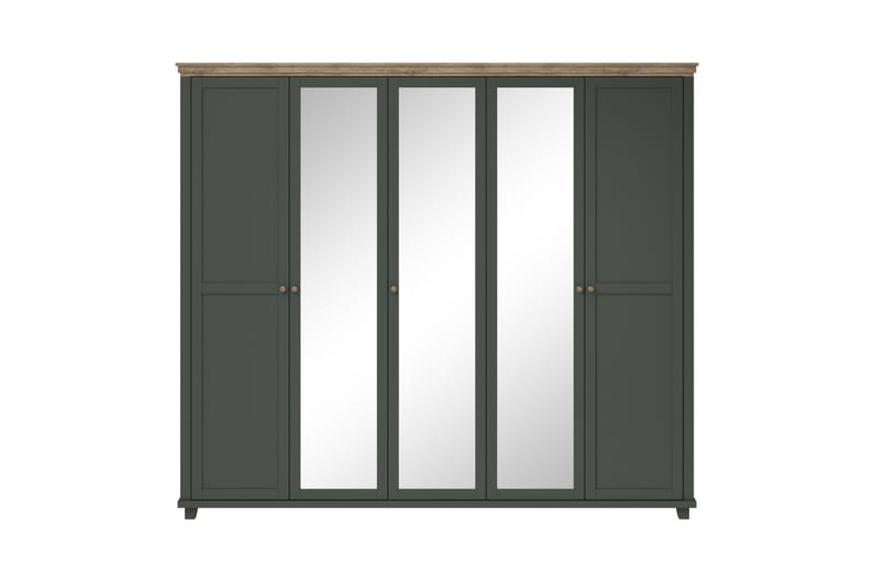 Doade Garderobe 62x154 cm - Grønn|Natur - Oppbevaring - Klesoppbevaring - Garderober & garderobesystem