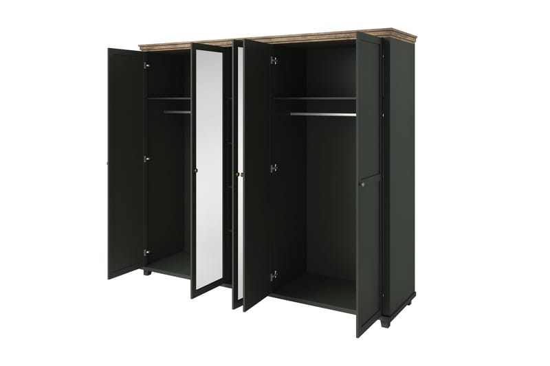 Doade Garderobe 62x154 cm - Grønn|Natur - Oppbevaring - Klesoppbevaring - Garderober & garderobesystem