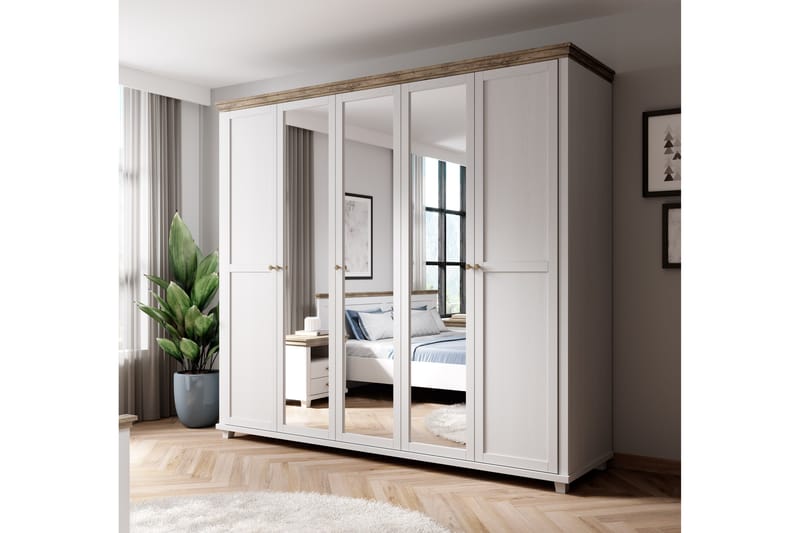 Doade Garderobe 62x200 cm - Askegrå|Natur - Oppbevaring - Klesoppbevaring - Garderober & garderobesystem