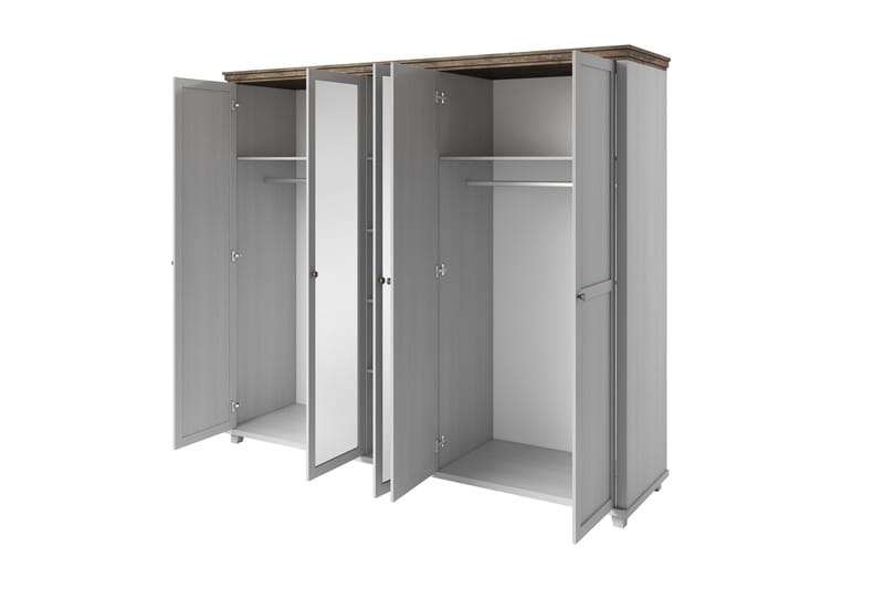 Doade Garderobe 62x200 cm - Askegrå|Natur - Oppbevaring - Klesoppbevaring - Garderober & garderobesystem