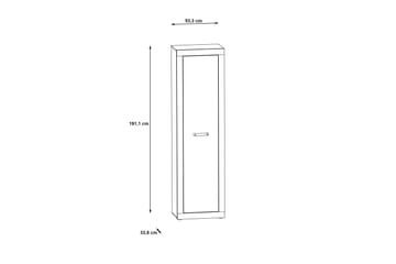Dolnis Garderobe 34x54 cm - Brun/Grå - Oppbevaring - Klesoppbevaring - Garderober & garderobesystem