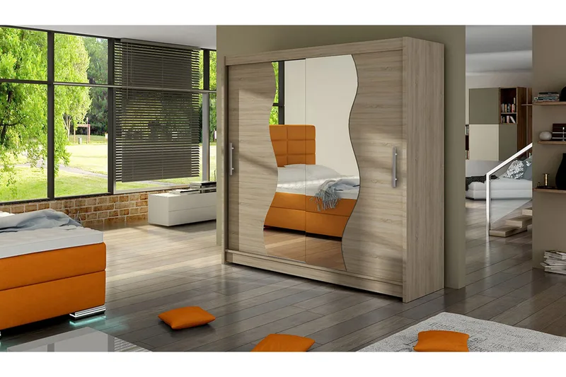 Douglas Garderobe 180 cm - Eik - Oppbevaring - Klesoppbevaring - Garderober & garderobesystem