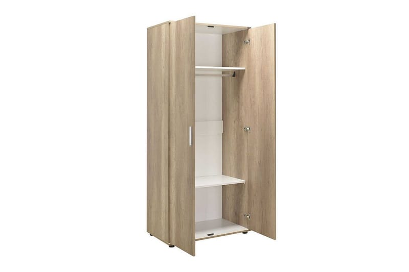 Drelmar Garderobe 80x187 cm - Lyse brun - Oppbevaring - Klesoppbevaring - Garderober & garderobesystem