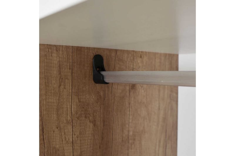 Drelmar Garderobe 80x187 cm - Lyse brun - Oppbevaring - Klesoppbevaring - Garderober & garderobesystem