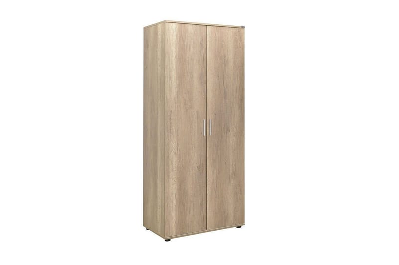 Drelmar Garderobe 80x187 cm - Lyse brun - Oppbevaring - Klesoppbevaring - Garderober & garderobesystem