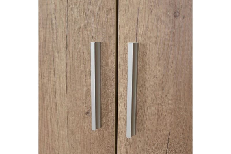 Drelmar Garderobe 80x187 cm - Lyse brun - Oppbevaring - Klesoppbevaring - Garderober & garderobesystem