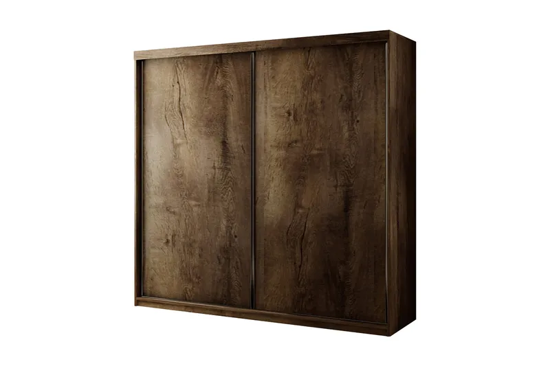 Dunkra Garderob LED-belysning Blå 200 cm, Mørk Aske