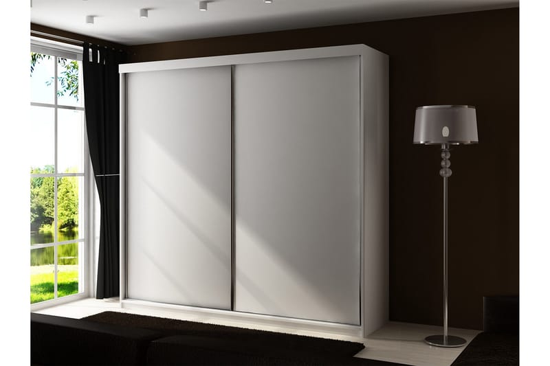 Dunkra Garderob LED-belysning RGB 200 cm - Hvit - Oppbevaring - Klesoppbevaring - Garderober & garderobesystem - Garderobeskap & klesskap