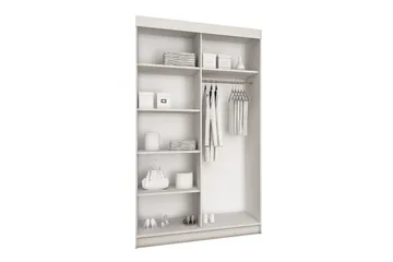 Dunkra Garderobeskap 100x200 cm - Hvit - Oppbevaring - Klesoppbevaring - Garderober & garderobesystem