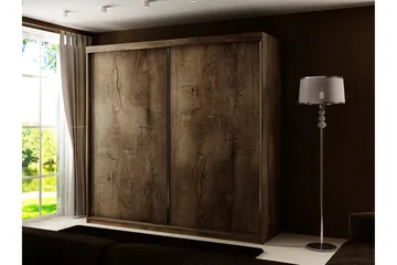Dunkra Garderobeskap 200x200 cm - Grå - Oppbevaring - Klesoppbevaring - Garderober & garderobesystem