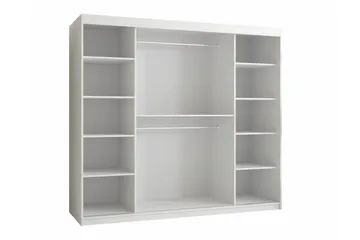 Dunvegan Garderobe med speil - Hvid - Oppbevaring - Klesoppbevaring - Garderober & garderobesystem