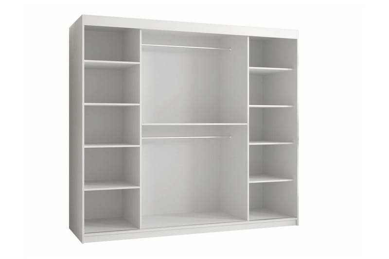 Dunvegan Garderobe med speil - Svart - Oppbevaring - Klesoppbevaring - Garderober & garderobesystem