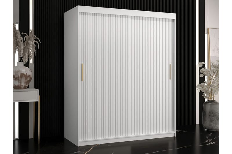Dunvegan Garderobeskap 150 cm i Malt Tre - Hvit - Oppbevaring - Klesoppbevaring - Garderober & garderobesystem