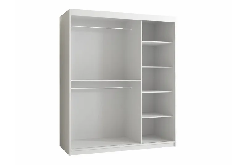 Dunvegan Garderobeskap 150 cm i Malt Tre - Svart - Oppbevaring - Klesoppbevaring - Garderober & garderobesystem