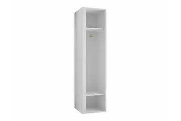 Dunvegan Garderobeskap med Speil 40 cm i Malt Tre - Svart - Oppbevaring - Klesoppbevaring - Garderober & garderobesystem
