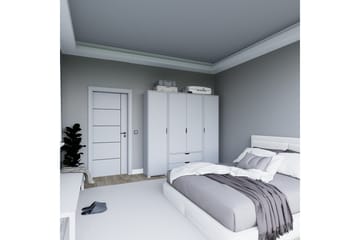 Durusu Garderobe 170x183 cm - Matt hvit - Oppbevaring - Klesoppbevaring - Garderober & garderobesystem
