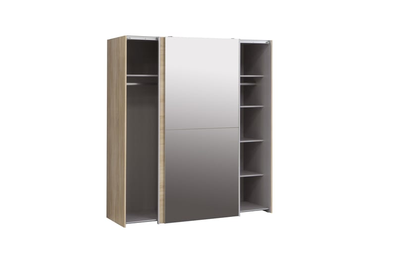 Edessa Garderobe 62x171 cm - Brun - Oppbevaring - Klesoppbevaring - Garderober & garderobesystem