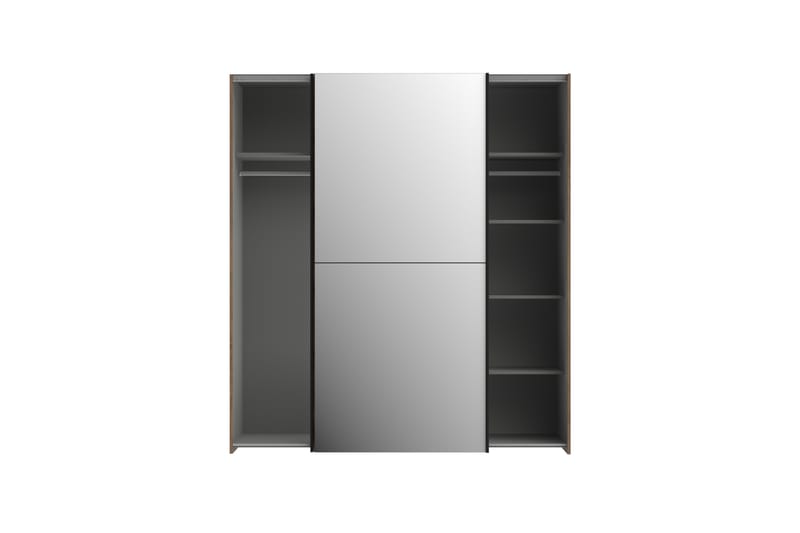 Edessa Garderobe 62x171 cm - Brun/Svart - Oppbevaring - Klesoppbevaring - Garderober & garderobesystem