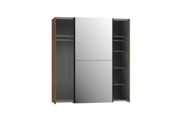 Edessa Garderobe 62x171 cm - Brun/Svart - Oppbevaring - Klesoppbevaring - Garderober & garderobesystem