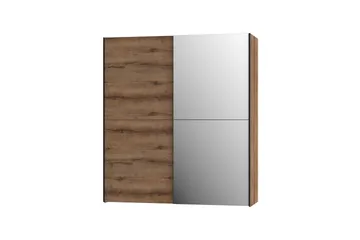 Edessa Garderobe 62x171 cm - Brun/Svart - Oppbevaring - Klesoppbevaring - Garderober & garderobesystem