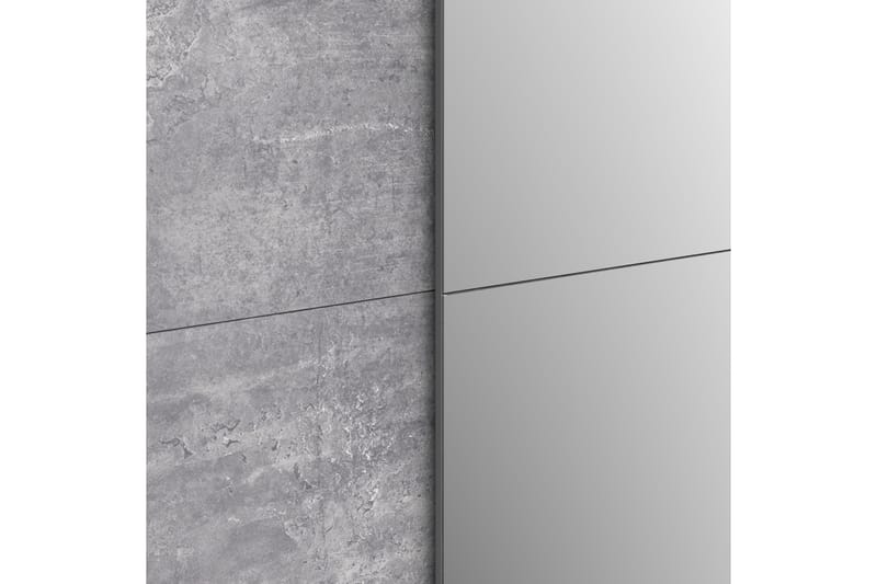 Edessa Garderobe 62x171 cm - Grå - Oppbevaring - Klesoppbevaring - Garderober & garderobesystem