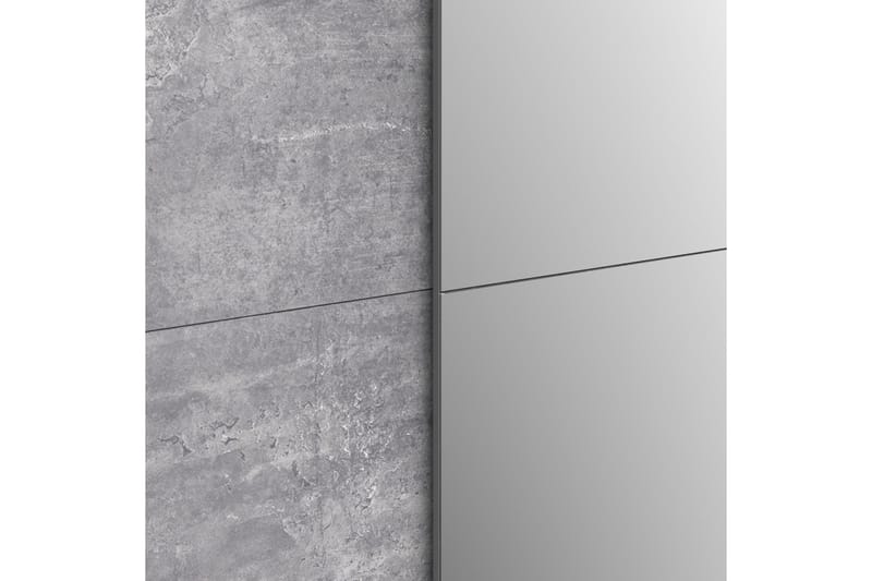 Edessa Garderobe 62x171 cm - Grå - Oppbevaring - Klesoppbevaring - Garderober & garderobesystem