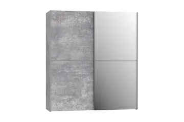 Edessa Garderobe 62x171 cm - Grå - Oppbevaring - Klesoppbevaring - Garderober & garderobesystem