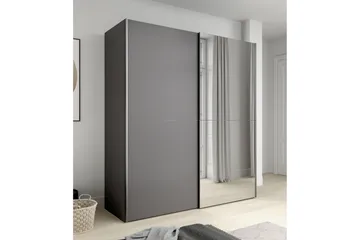 Edessa Garderobe 62x171 cm - Mørkegrå - Oppbevaring - Klesoppbevaring - Garderober & garderobesystem